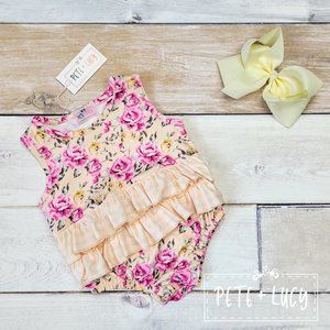 Antique Floral Romper